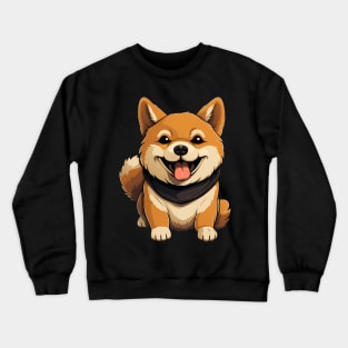 Cartoon Shiba Inu Dog - Cute Shiba Inu Crewneck Sweatshirt